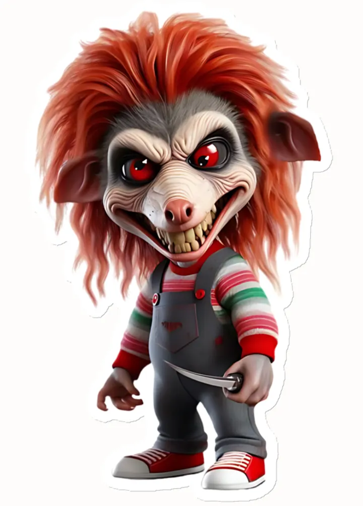 ''Chuckee Rose The Possum'' Die-Cut Magnet product image (6)