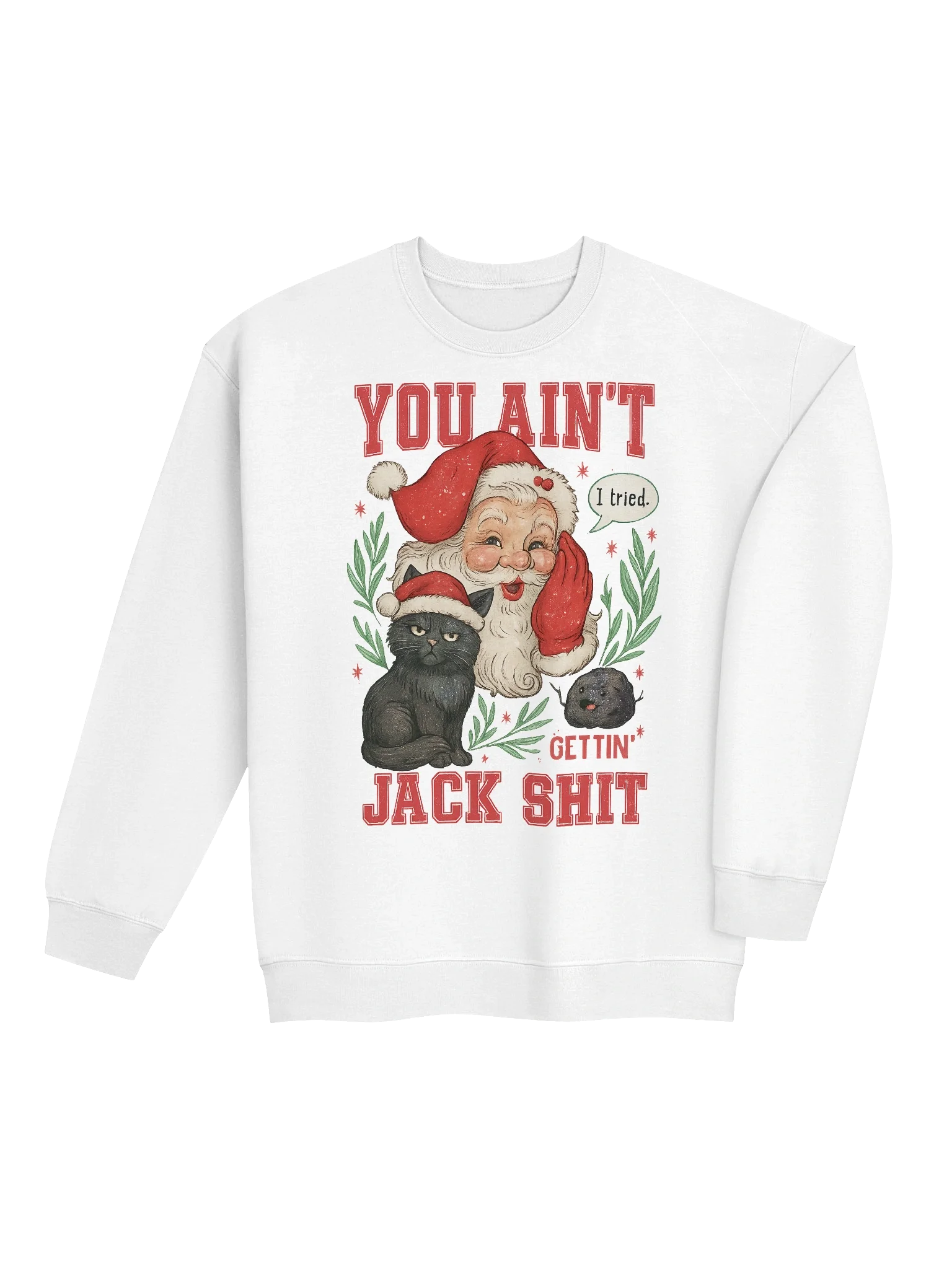 'Festive Sarcastic Santa' Crewneck Sweatshirt product image (36)
