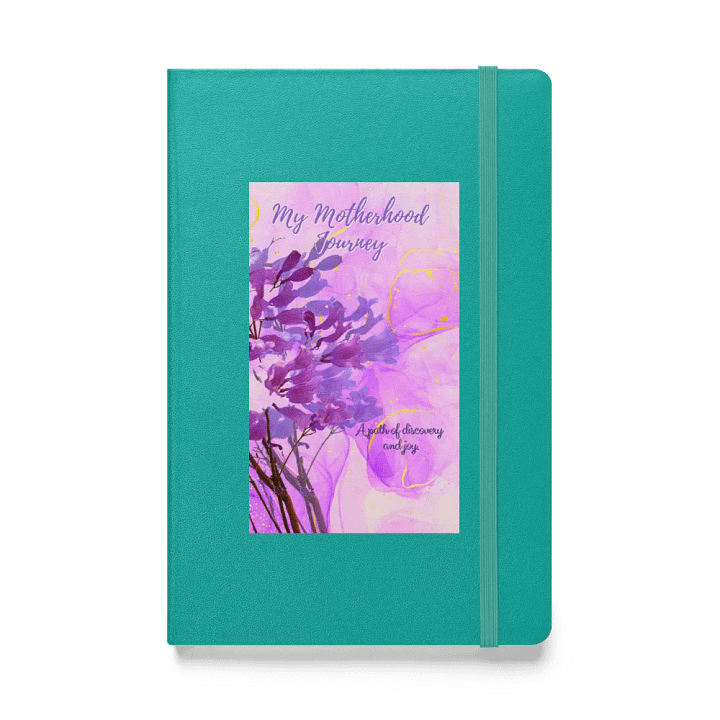 My Motherhood Journey - Floral Hardcover Notebook mothersday gift for younger moms product image (1)