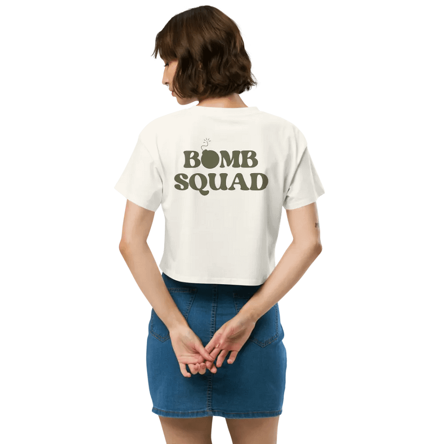 Buzzard Bomb and Pick EOD Wife Crop Tee product image (62)