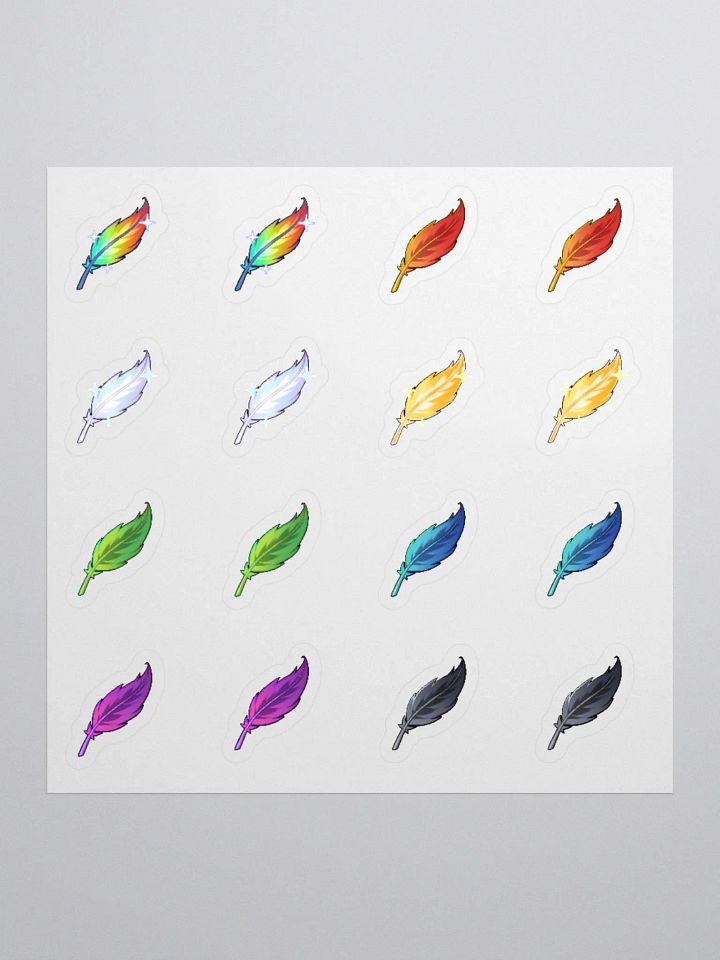 Feather Collection Kiss Cut Sticker Sheet product image (1)
