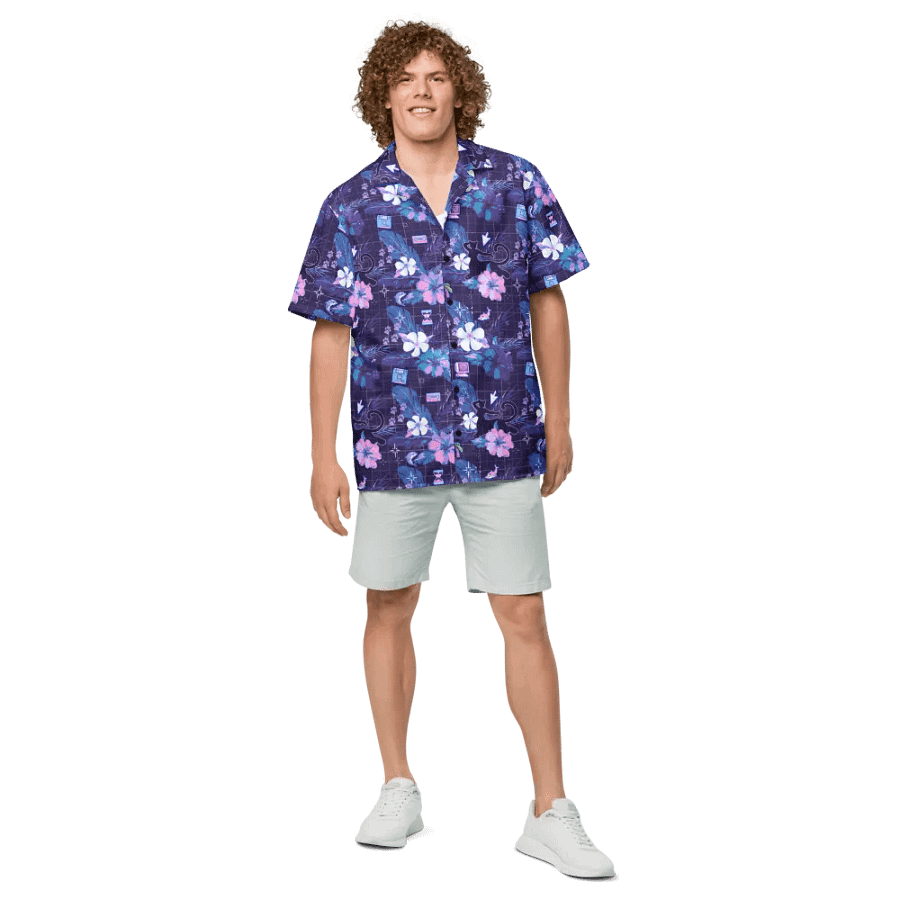 VapTAURwave Hawaiian Button-up Shirt product image (4)
