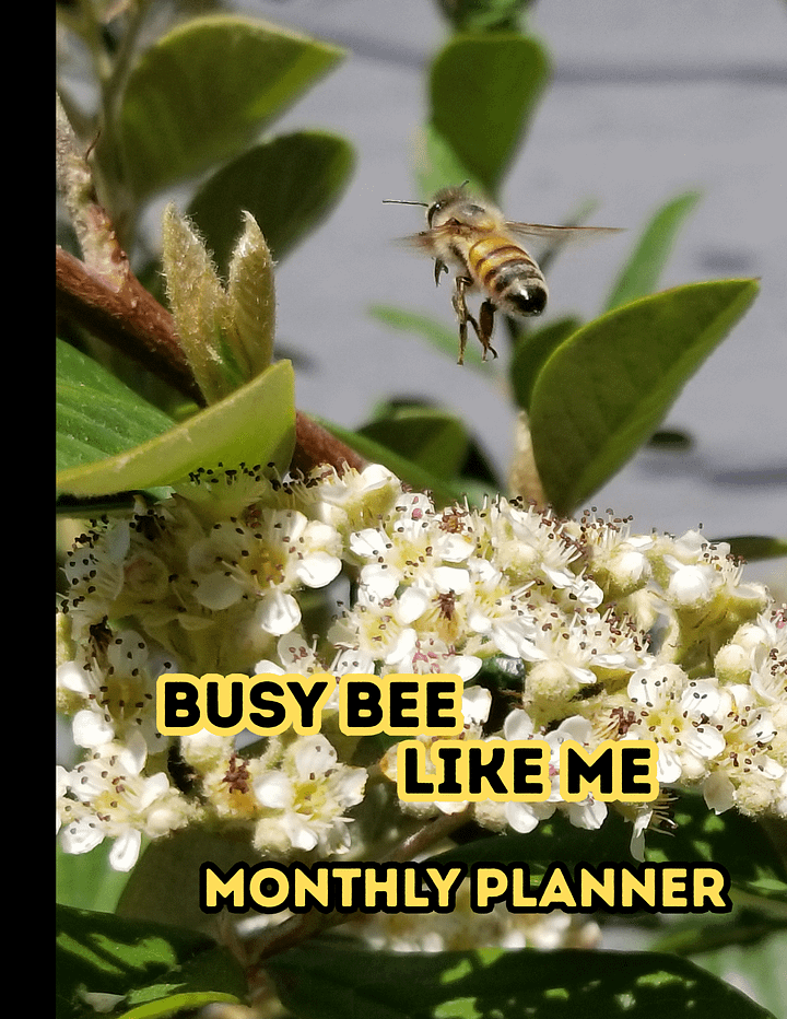 Busy Bee Like Me Monthly Planner product image (1)