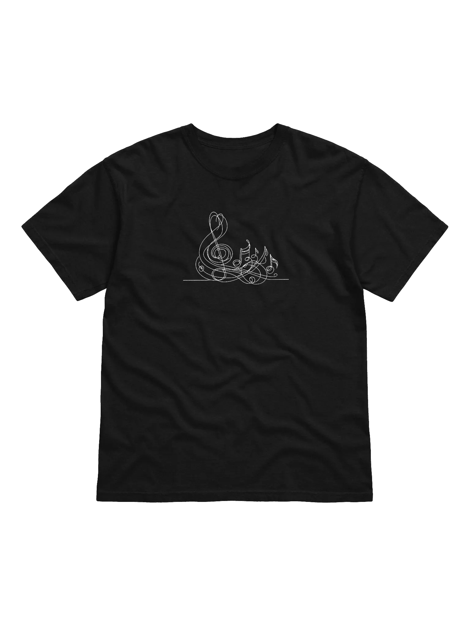 Music Notes Line Art Design T-shirt product image (1)