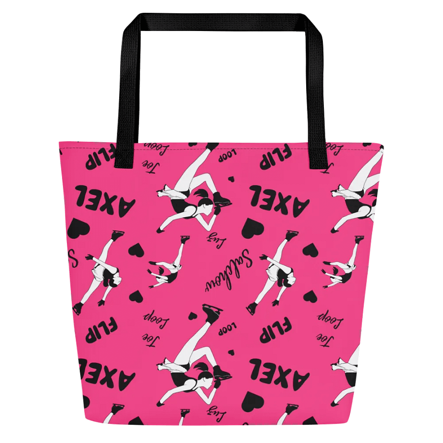 Ice skating Print Tote bag - Pink product image (4)