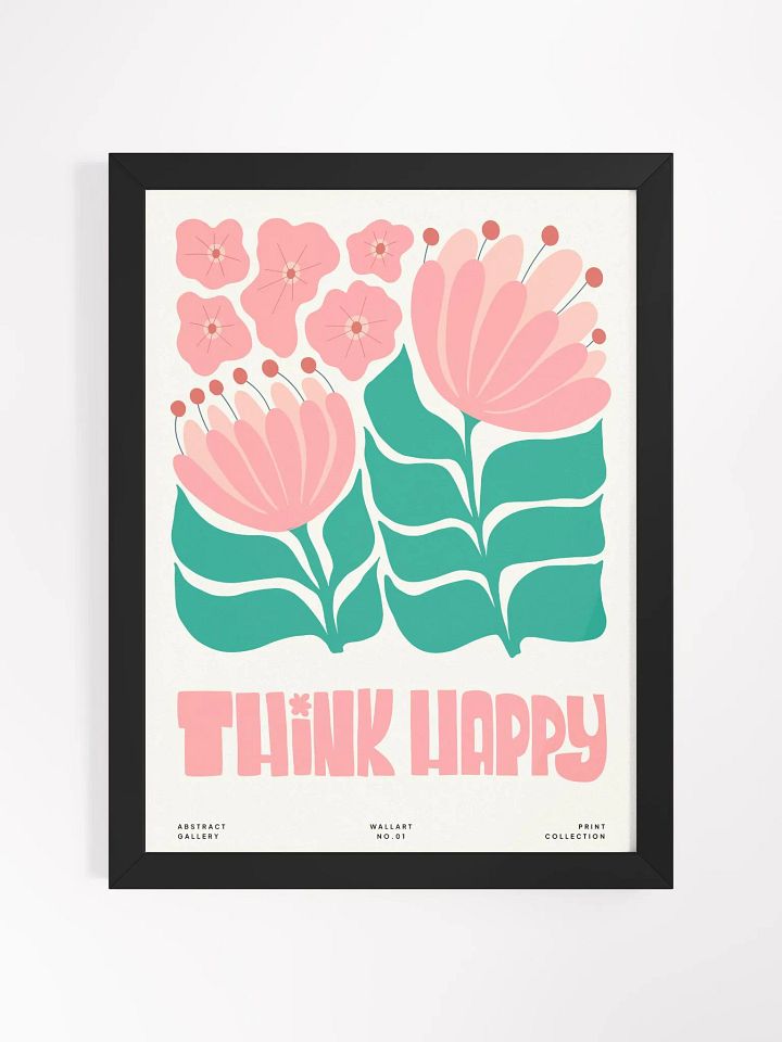 Think Happy - Framed Poster product image (1)
