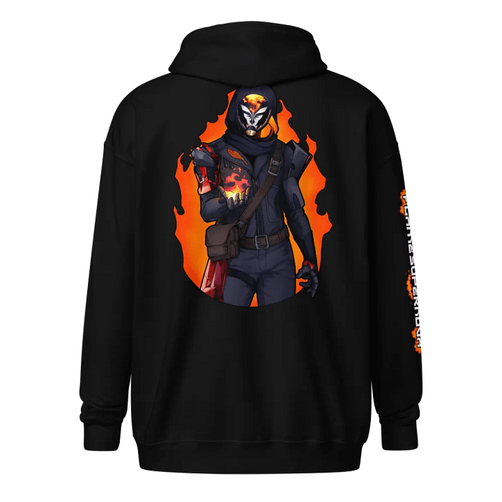 Mask Icon v2 (Black) Gildan Zip-Up Hoodie product image (2)