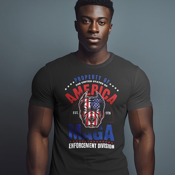 MAGA ENFORCEMENT_Dark Tee product image (1)