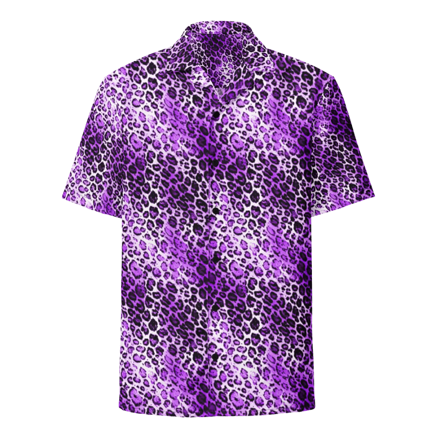 Purple Leopard Hawaiian Shirt product image (1)