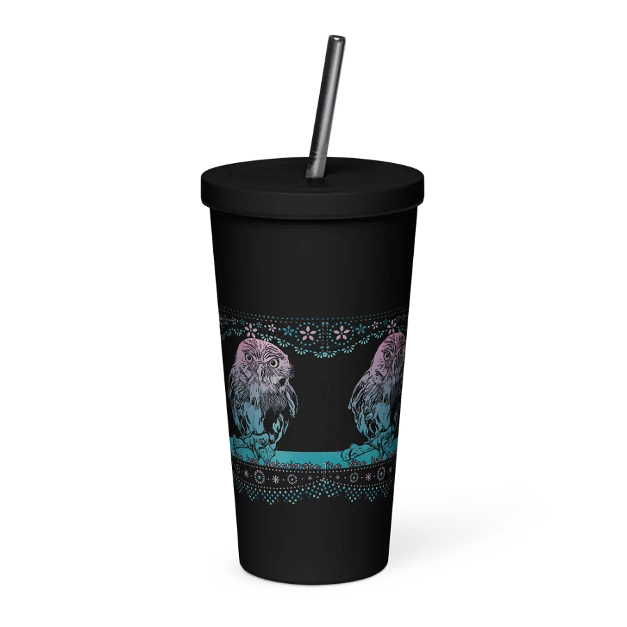 KC, The Vibe (owl), Black Tumbler product image (3)