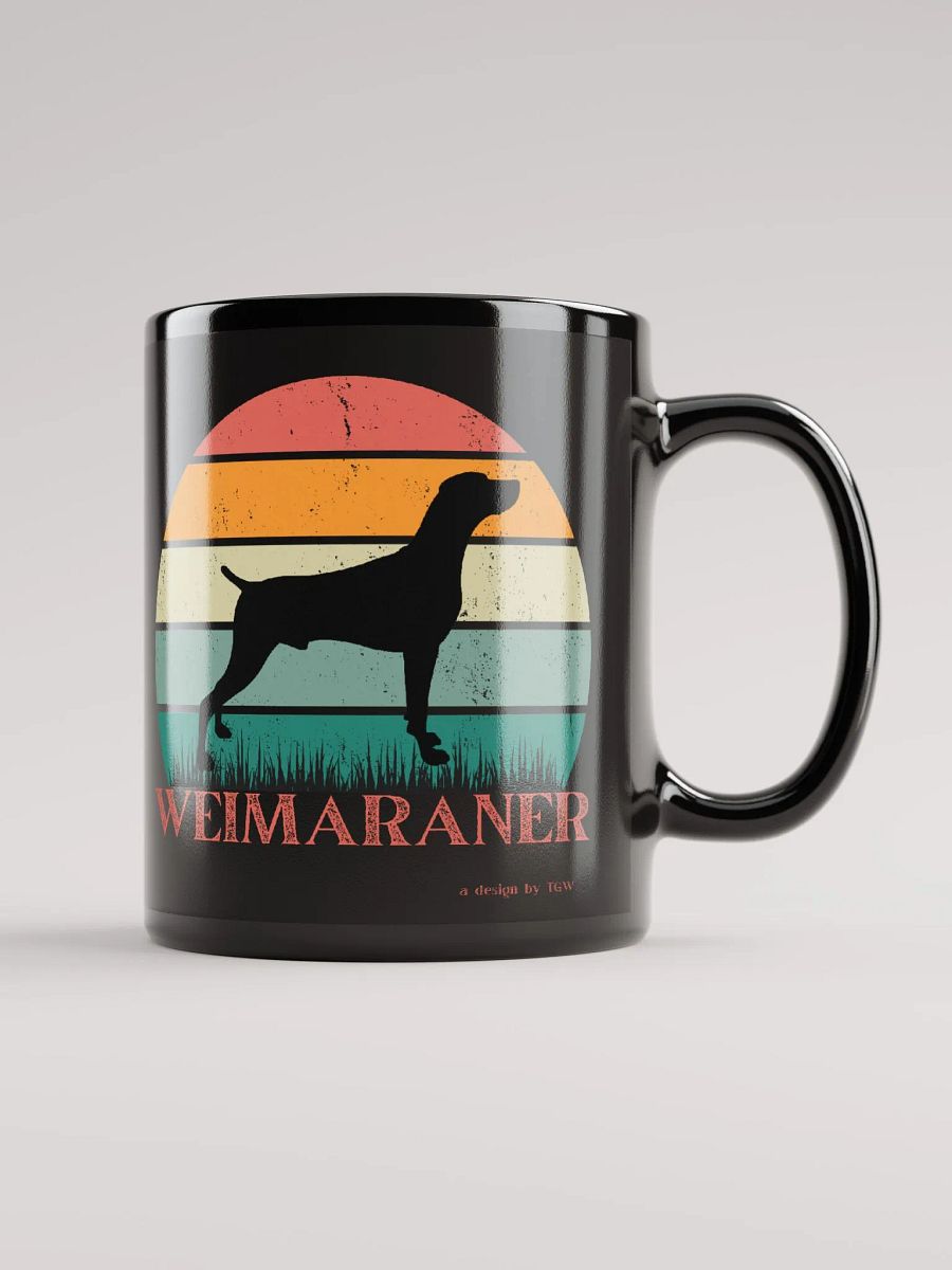 Vintage Weim - Black Glossy Mug product image (2)