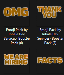 Orange Word Expression Emojis product image (2)