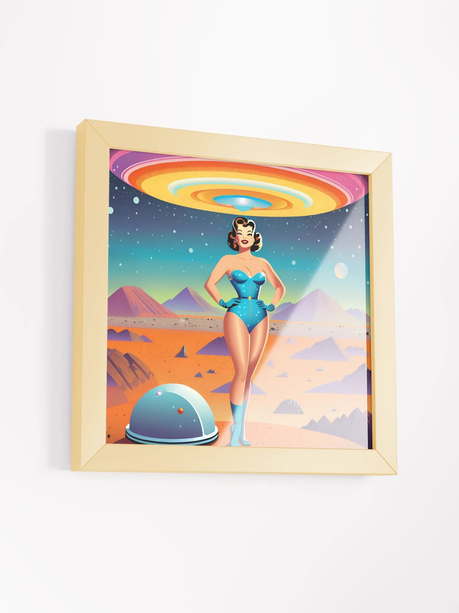 Retro-Futuristic Galaxy Poster product image (36)