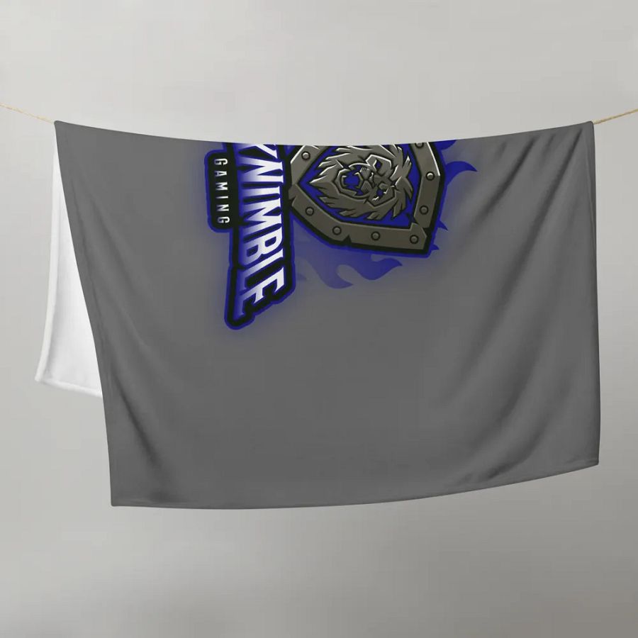 Blue Lion Shield Throw Blanket product image (10)