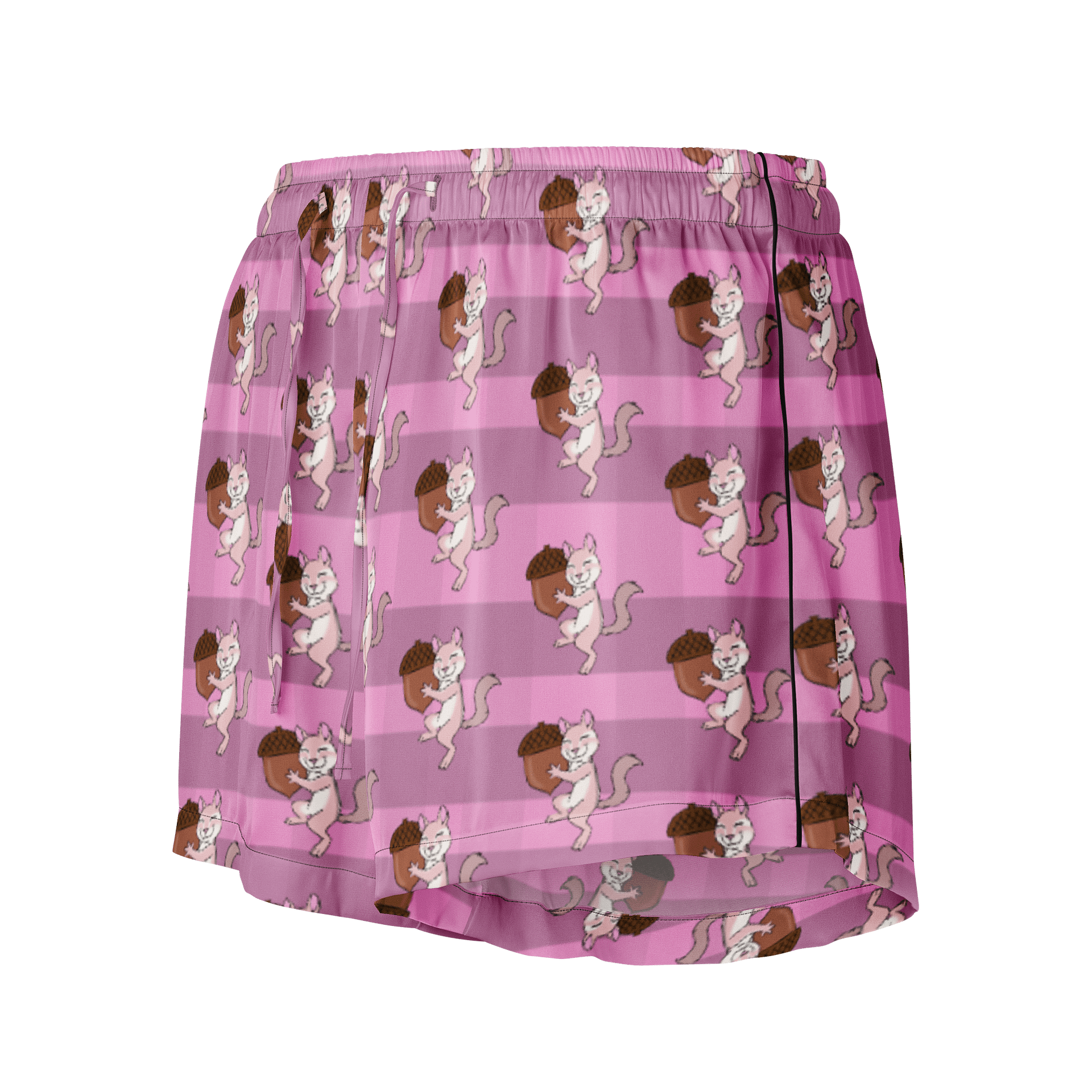 "Cheerful Chipmunk" Pattern - Women's Pajama Shorts product image (1)