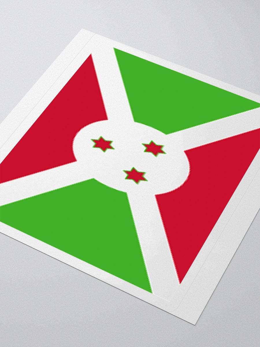 Exclusive Burundi Flag Kiss-Cut Stickers - High-Quality Vinyl, Multiple Sizes product image (8)