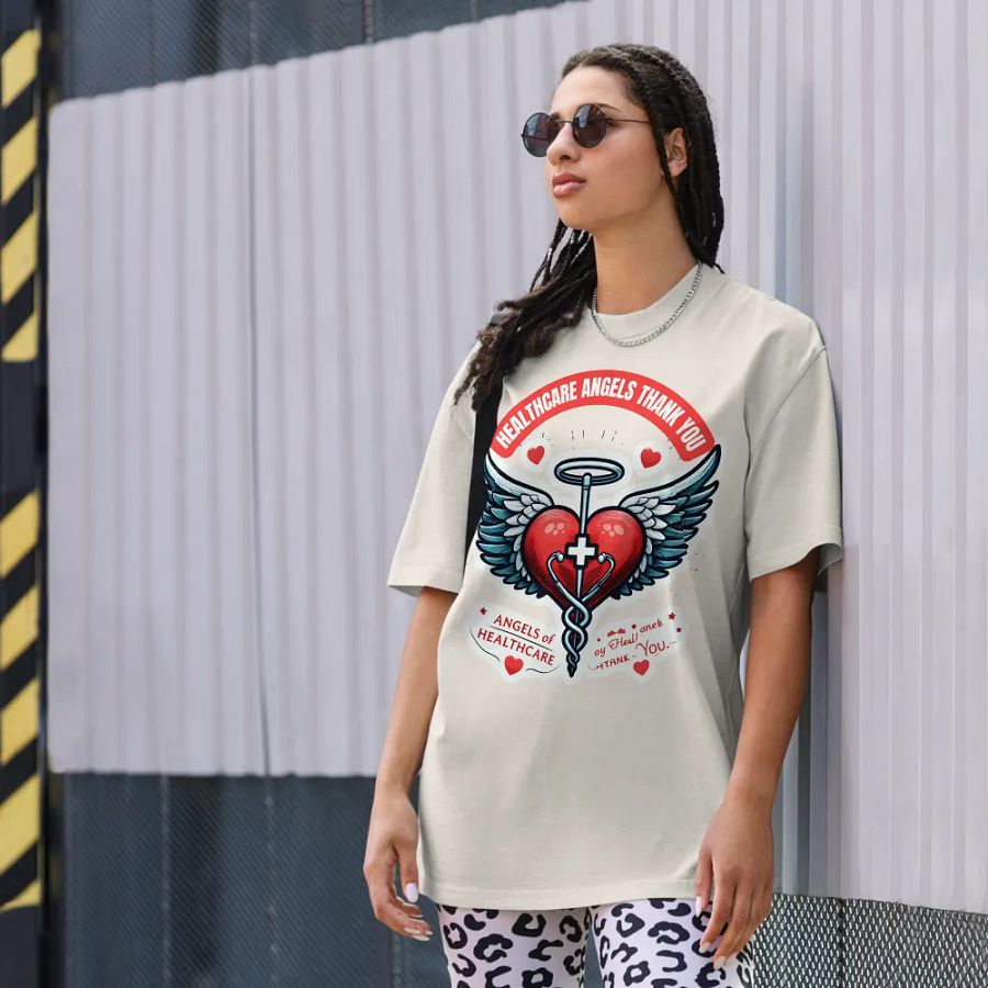 Healthcare Angels Tribute Oversized Tee product image (36)