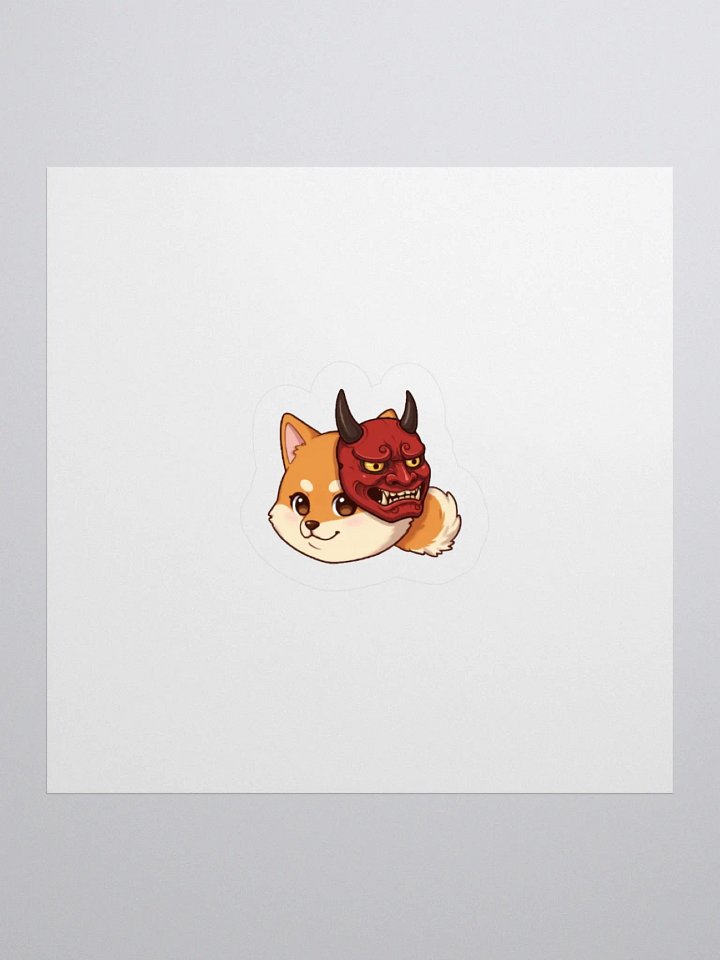 Lyvyes Oni Mask Kiss-Cut Sticker product image (1)