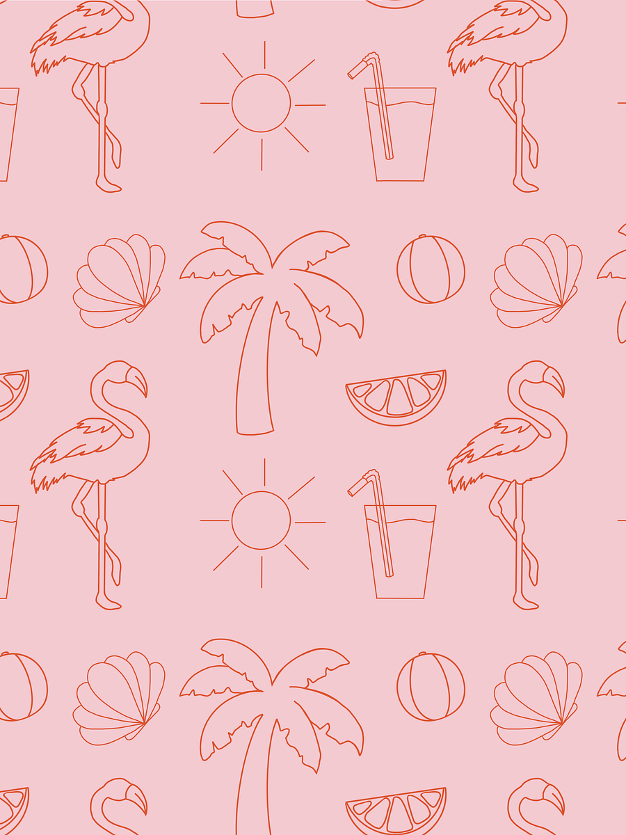 Tropical Flamingo Paradise Tough iPhone® Case product image (3)