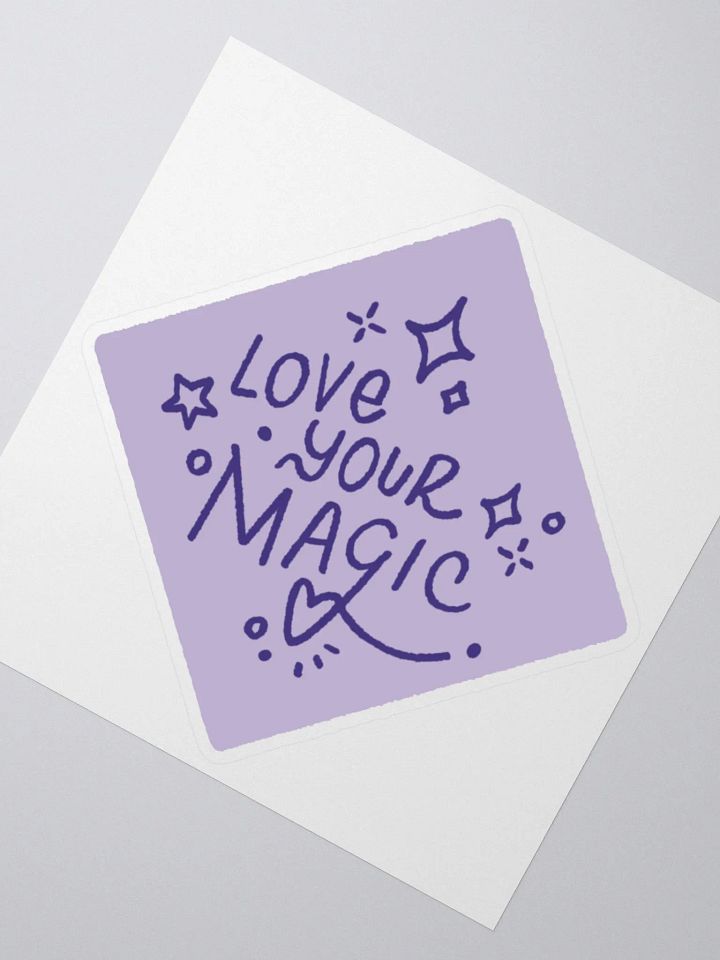 LOVE YOUR MAGIC STICKER PURPLE product image (2)