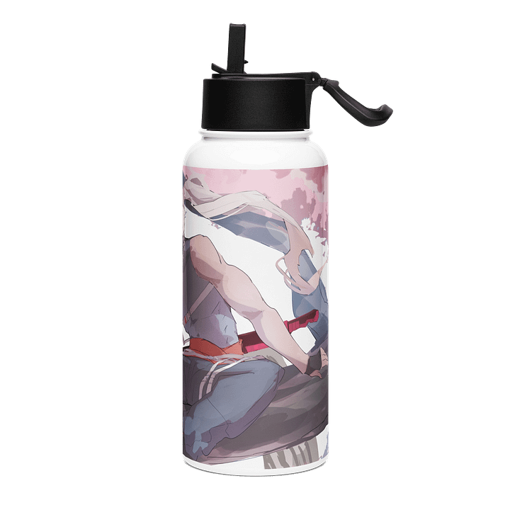 Akaishi Stainless Steel Water Bottle with a Straw Lid product image (2)