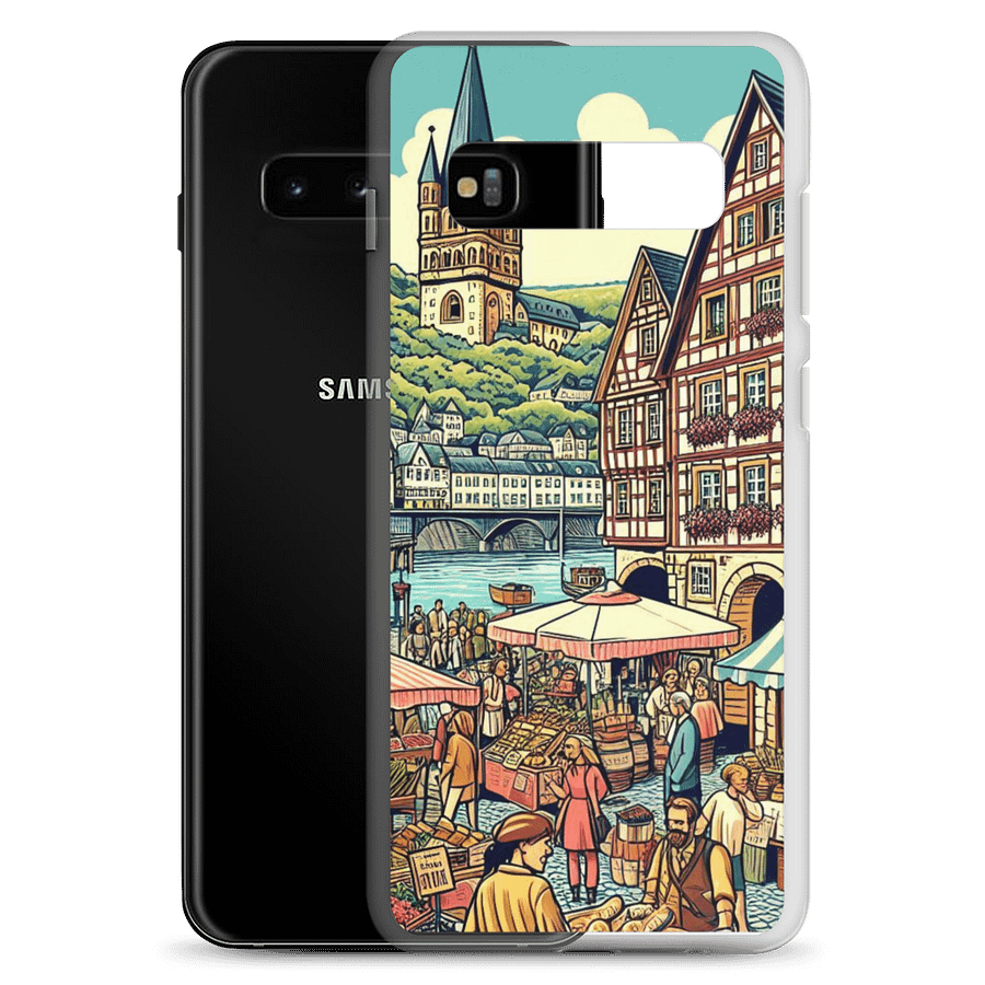 European Market Scene Clear Samsung® Case | Koblenz city product image (3)