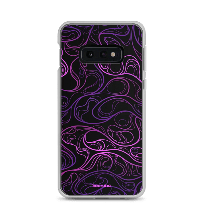 BLACK SWIRL - Clear Samsung case product image (3)