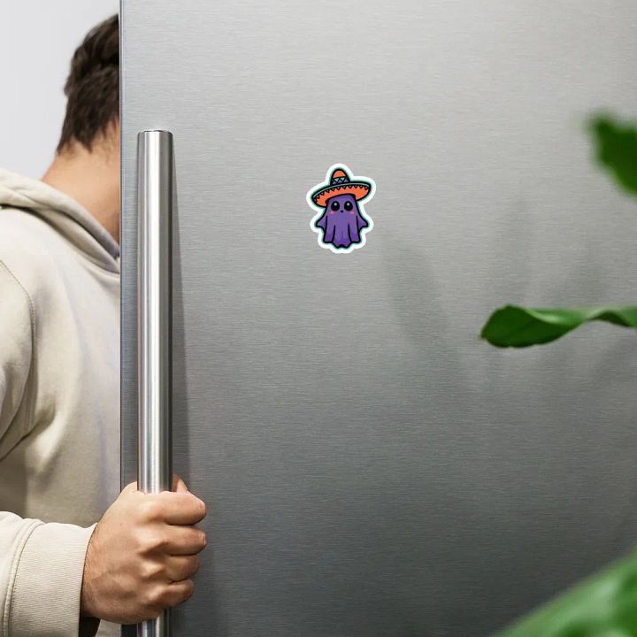 Purple Sombrero Ghost Magnet product image (2)