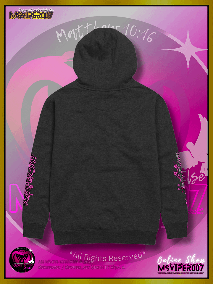 Hoodie - MsViper007's "Inspire" (peony pink) Cozy Hoodie By Anna H. product image (2)