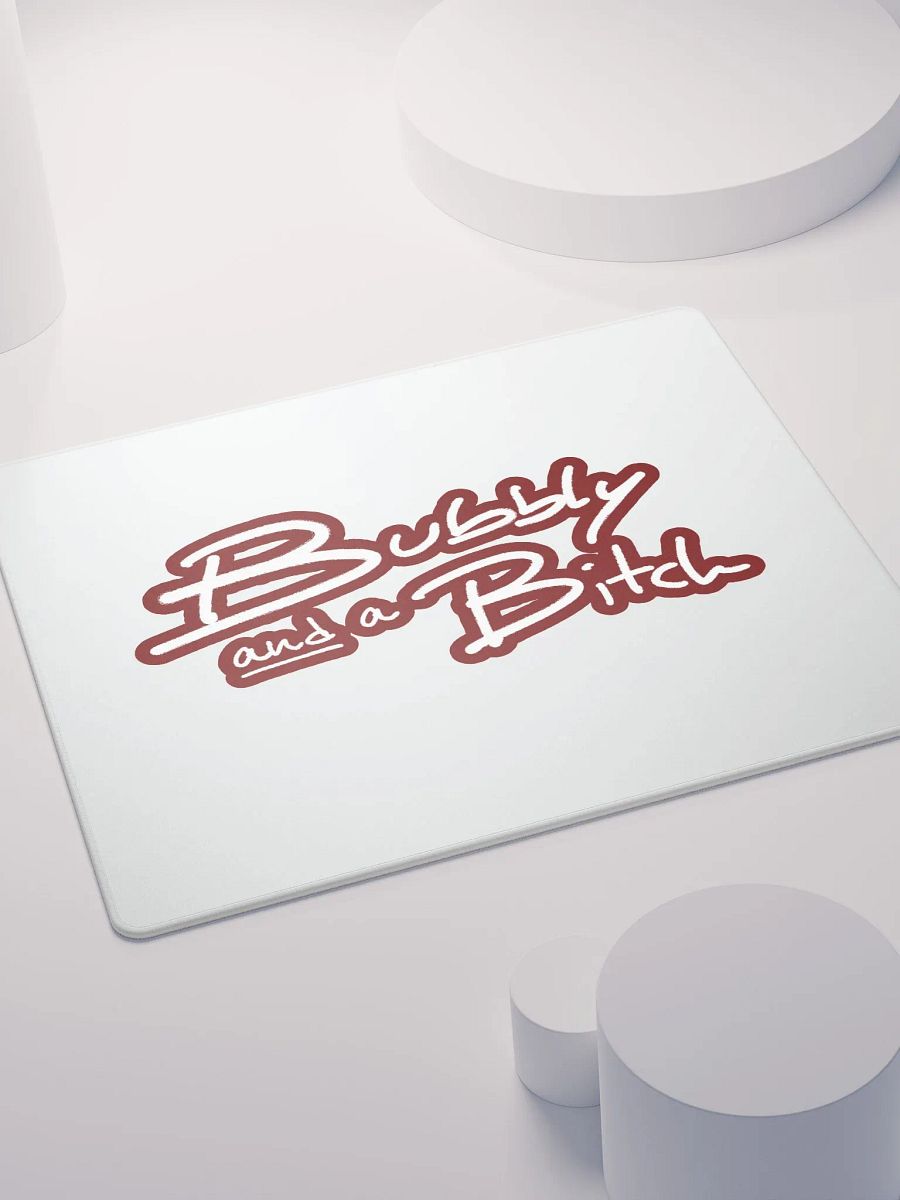 Bubbly and a B*tch (lined design, #6D1616) mouse pad product image (4)