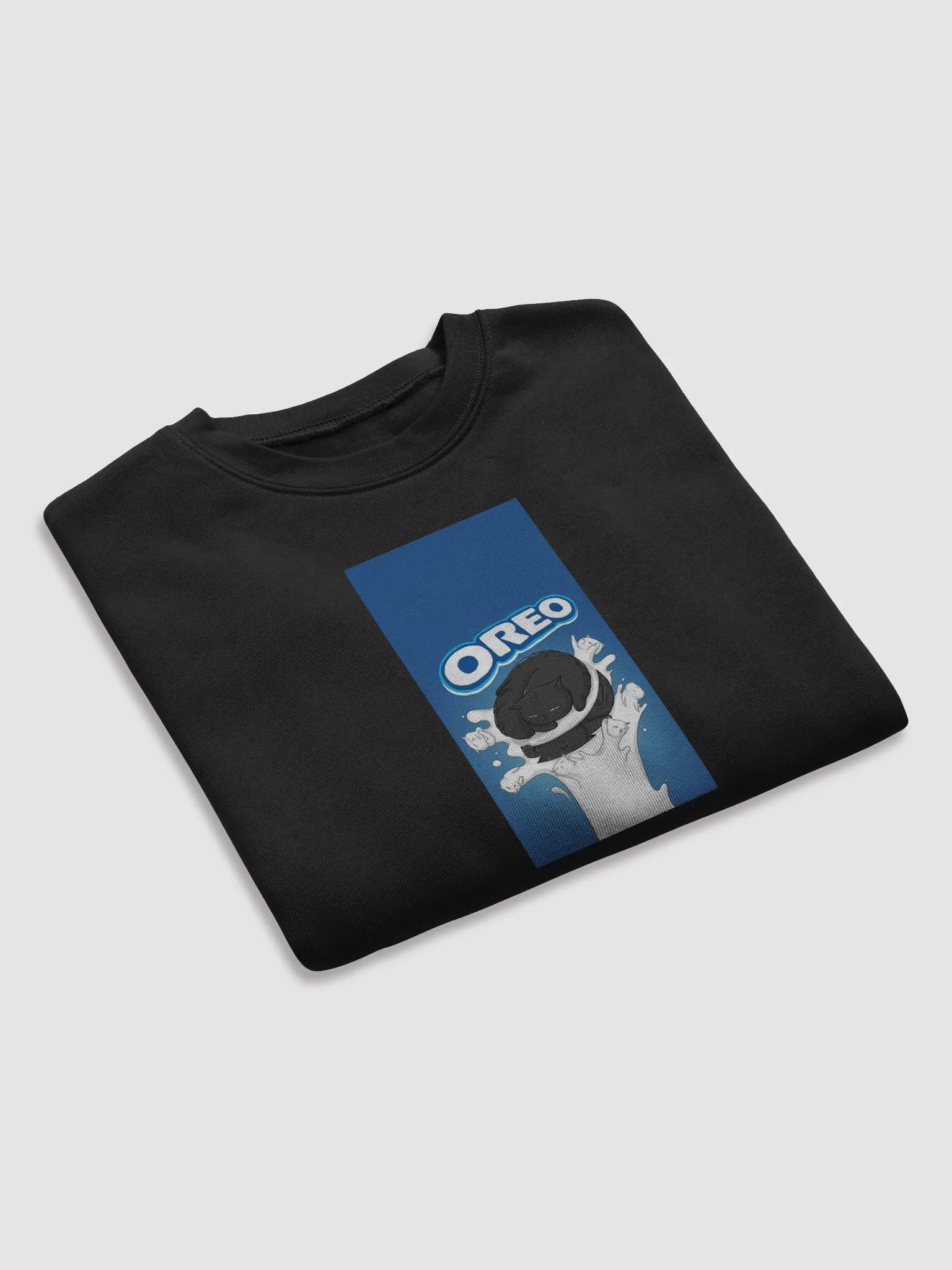 Meow Oreo Cat Crop Sweatshirt product image (31)