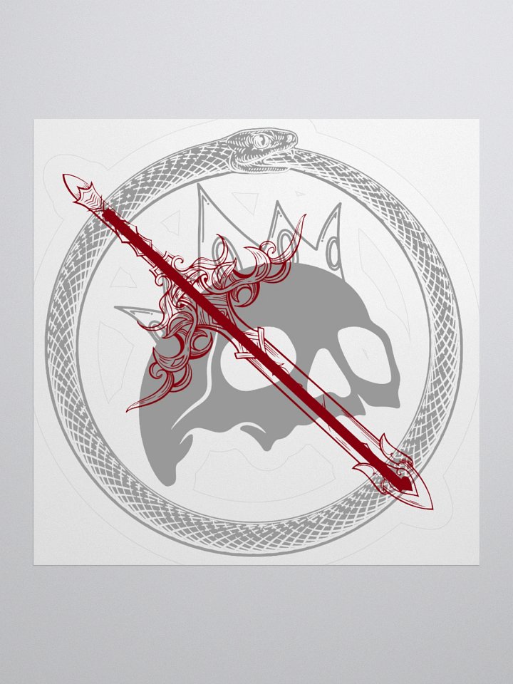 Skull Snake Kiss Cut Stickers product image (3)