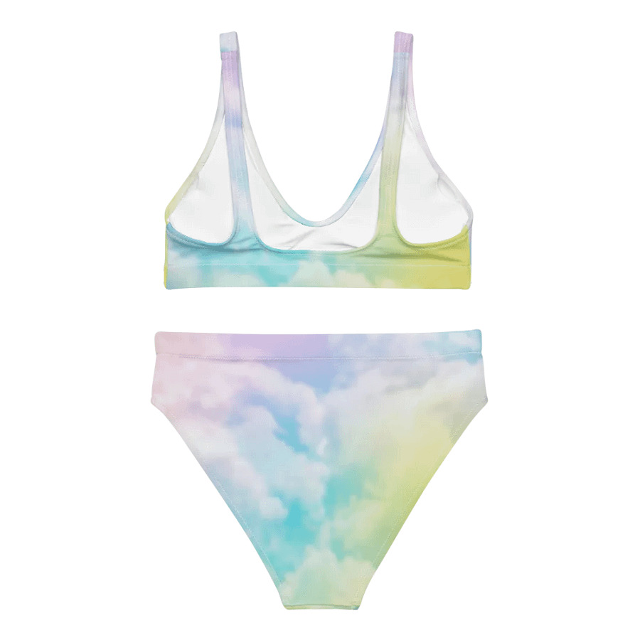 Blur cloud rainbow Design High Waisted Bikini - V5 product image (1)