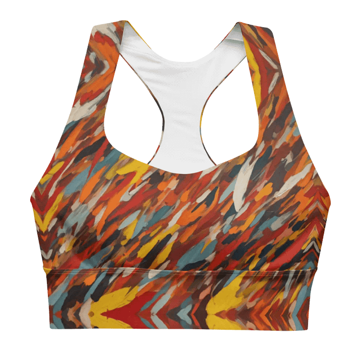 Kaleidoscopic Symmetry Longline Sports Bra product image (1)