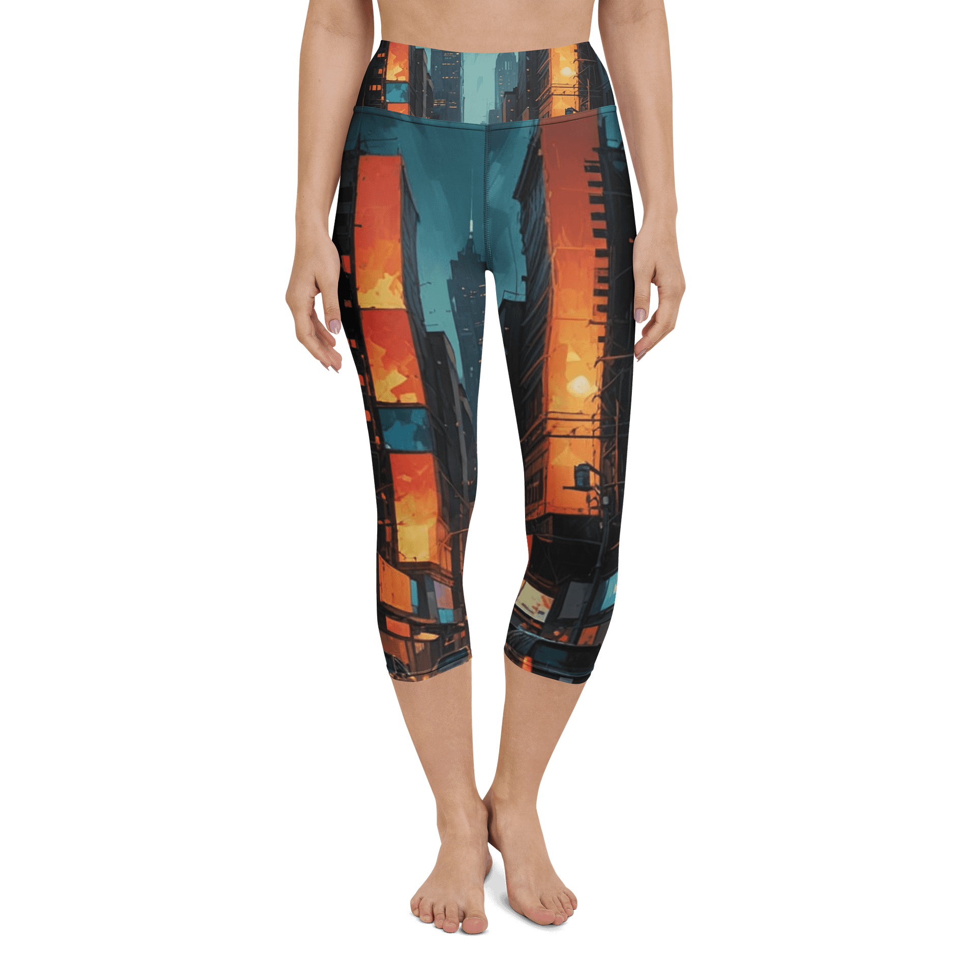 Abstract City 2 Capri Leggings product image (4)