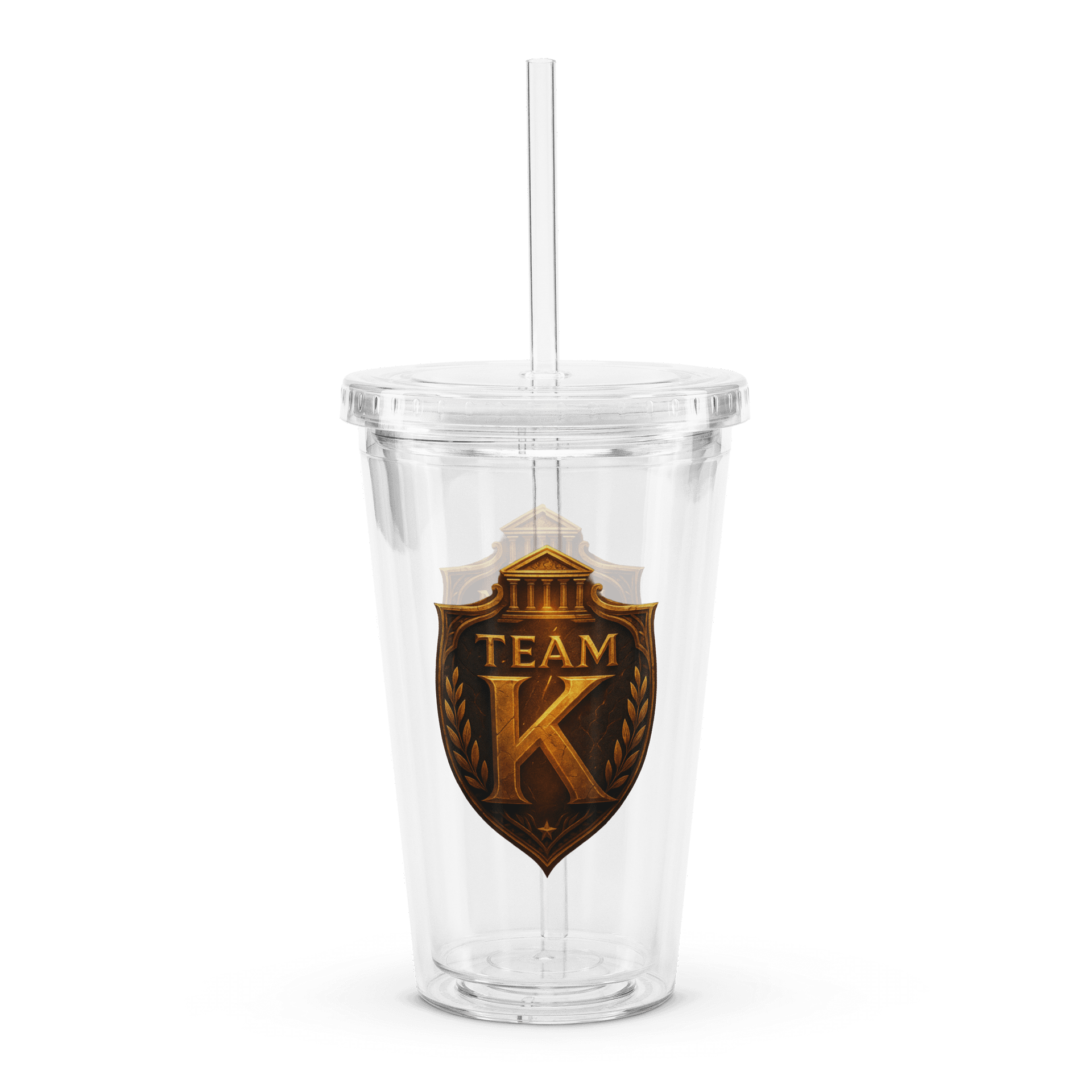 Team K V-5 Clear Plastic Tumbler product image (1)