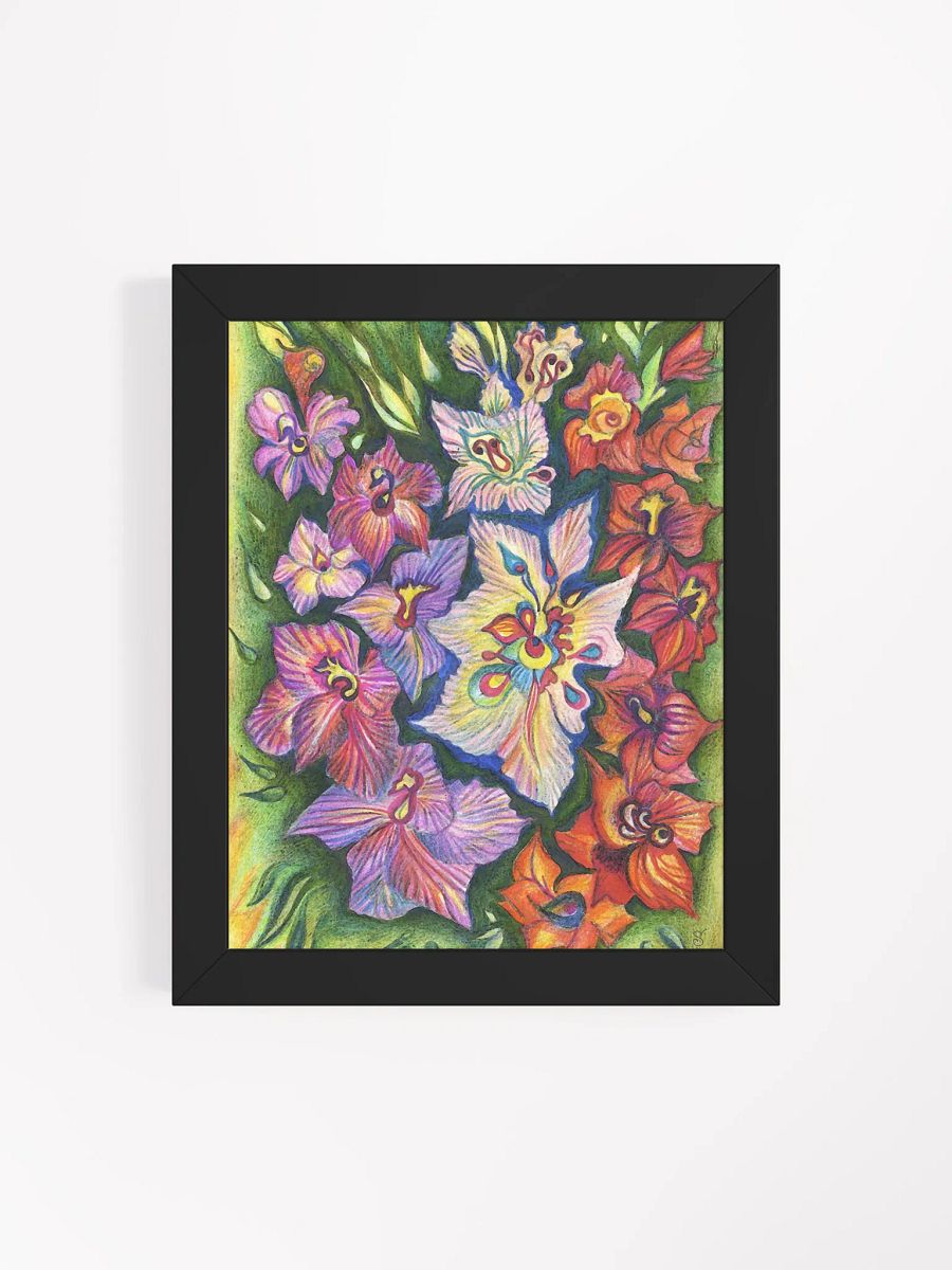 Whimsical Floral Wonderland Matte Poster - Purple Flowers product image (11)