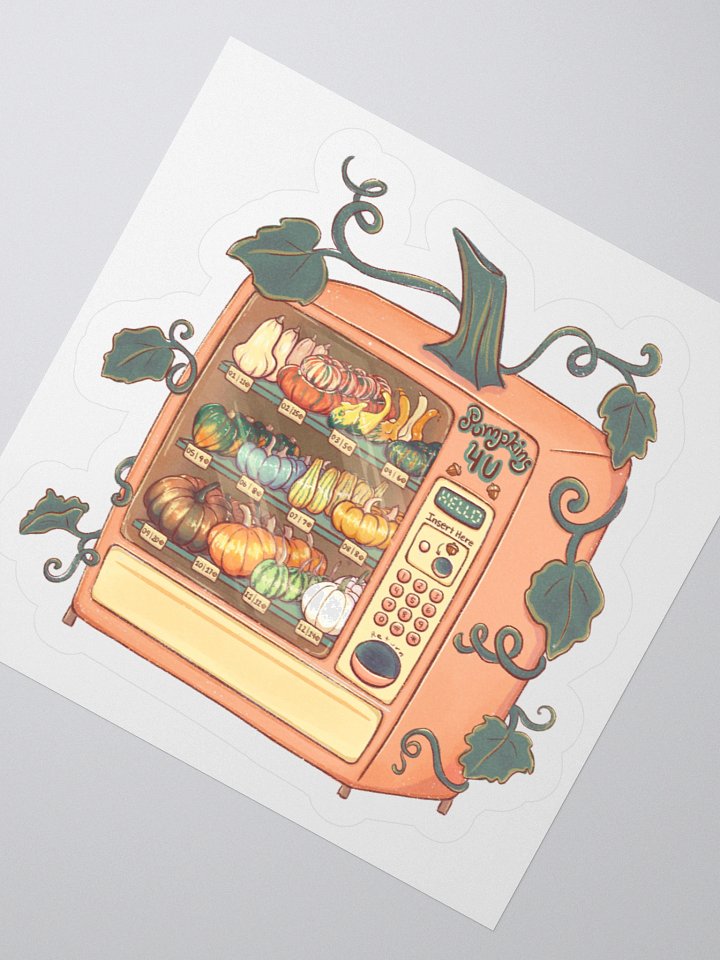 Pumpkin Vending Machine - Sticker product image (4)