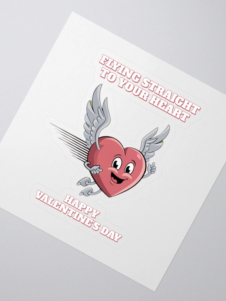 Flying Straight To Your Heart - Happy Valentine's Day Sticker product image (2)
