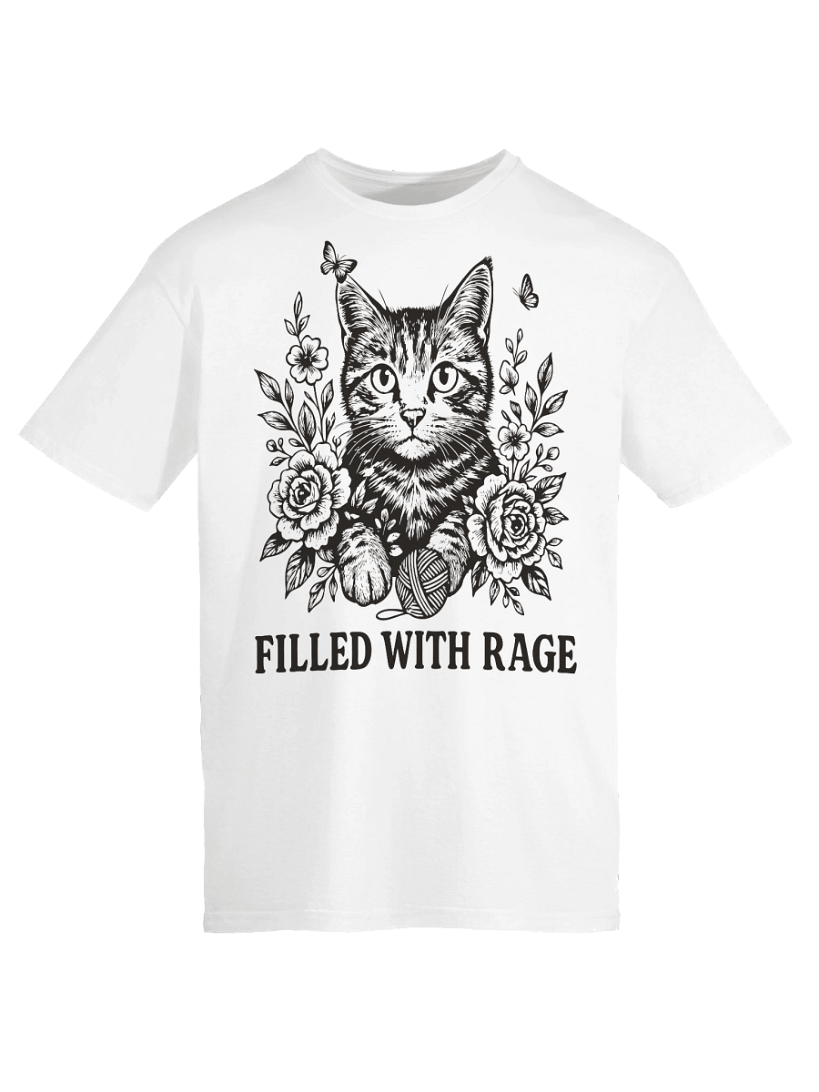 Filled With Rage Feline Floral T-Shirt product image (52)