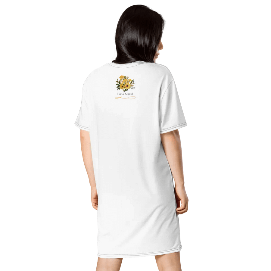 Bridal Squad T-Shirt 004 Yellow Wild Flowers Logo Dress product image (4)