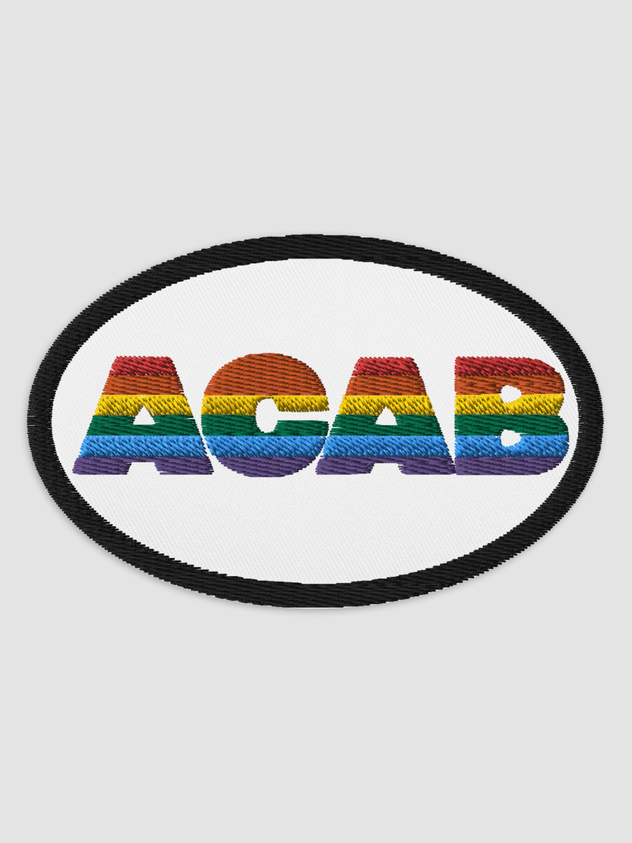 ACAB 4 inch oval patch product image (2)