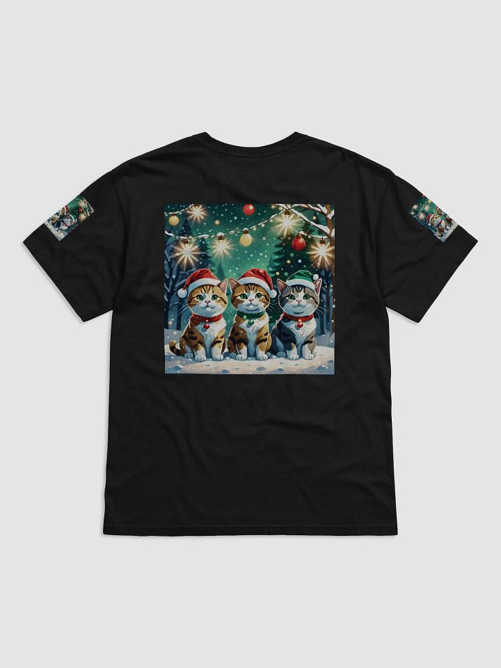 Cute Festive Cats Santa Tee product image (2)
