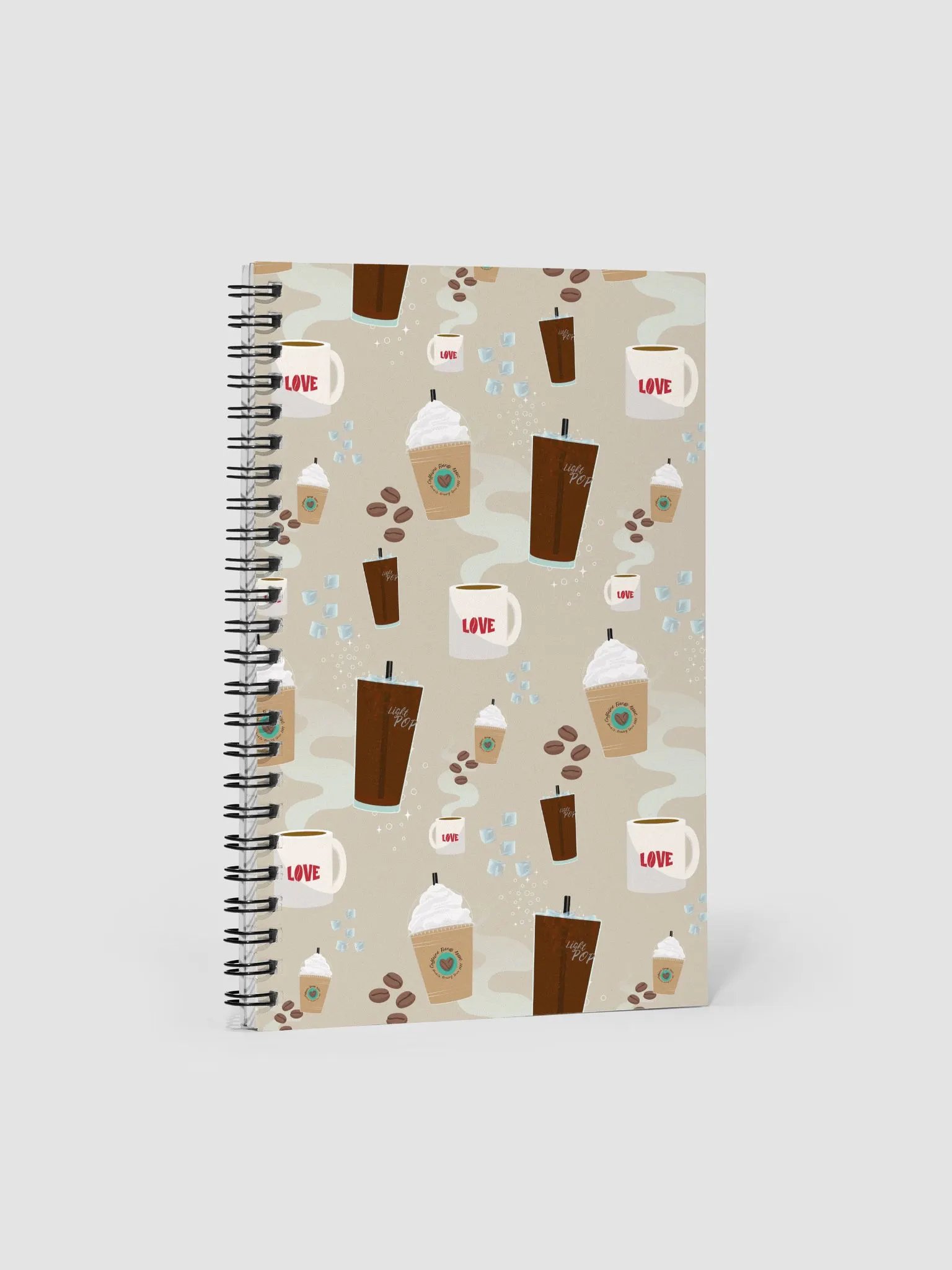 Caffeine Fiends Assoc Spiral Notebook with Dotted Lines product image (4)
