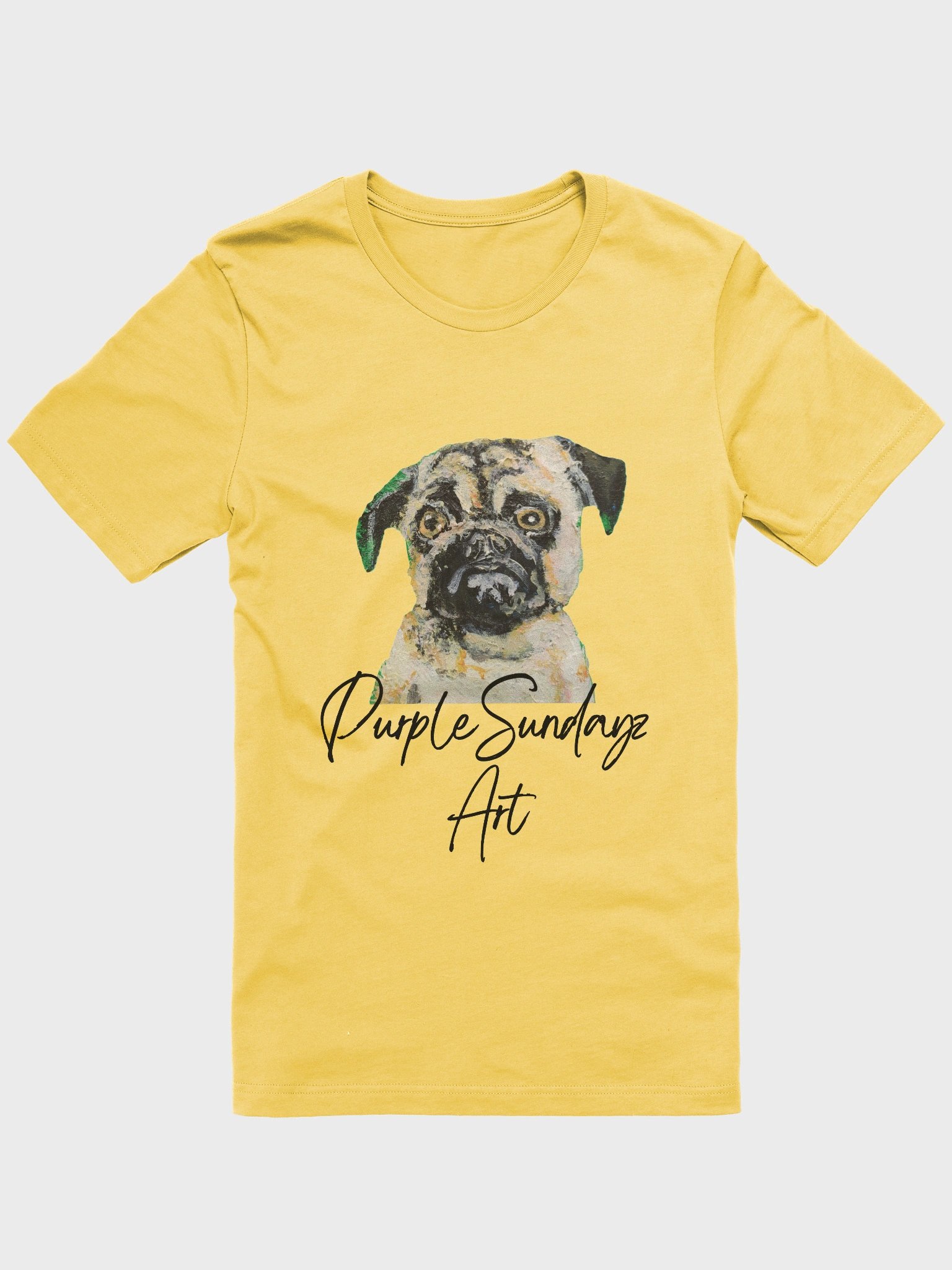 Cute Sad Pug Soft Cotton Tee product image (1)