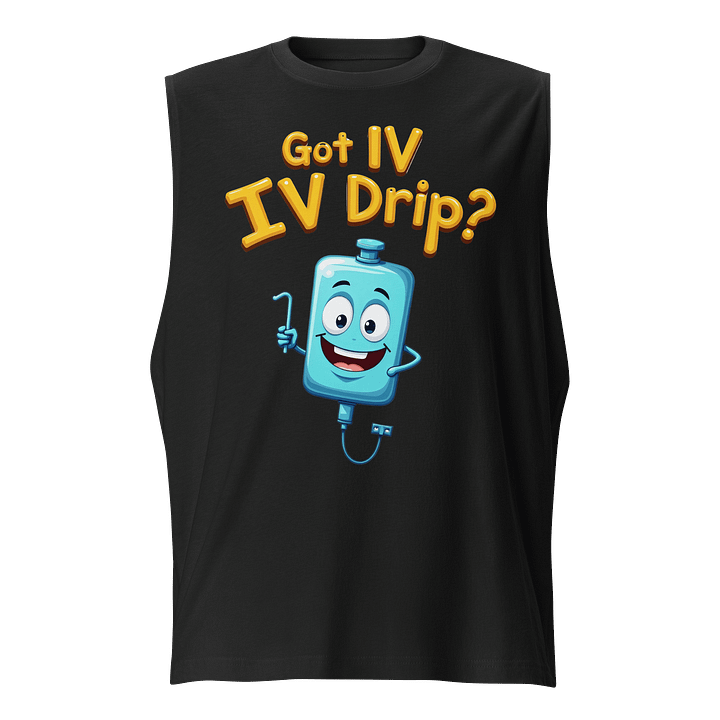 Playful IV Drip Cartoon Muscle Tank product image (1)
