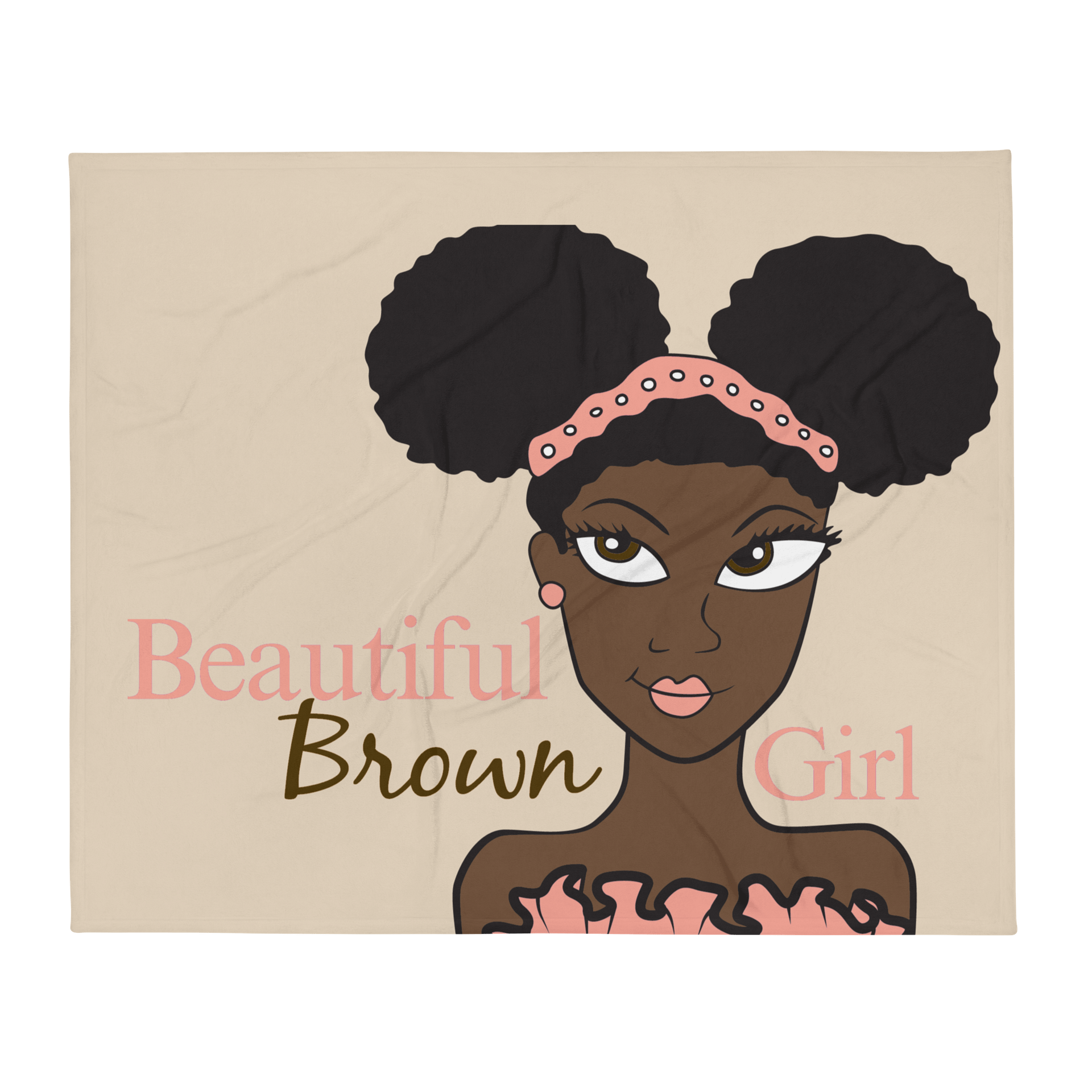 Beautiful Brown Girl Signature Blanket — The Bliss Collection product image (7)