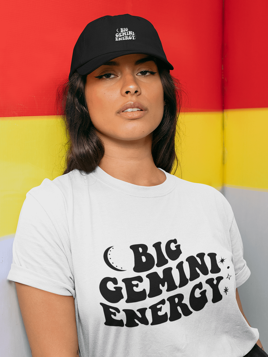 Big Gemini Energy T-Shirt (Black Logo) product image (6)
