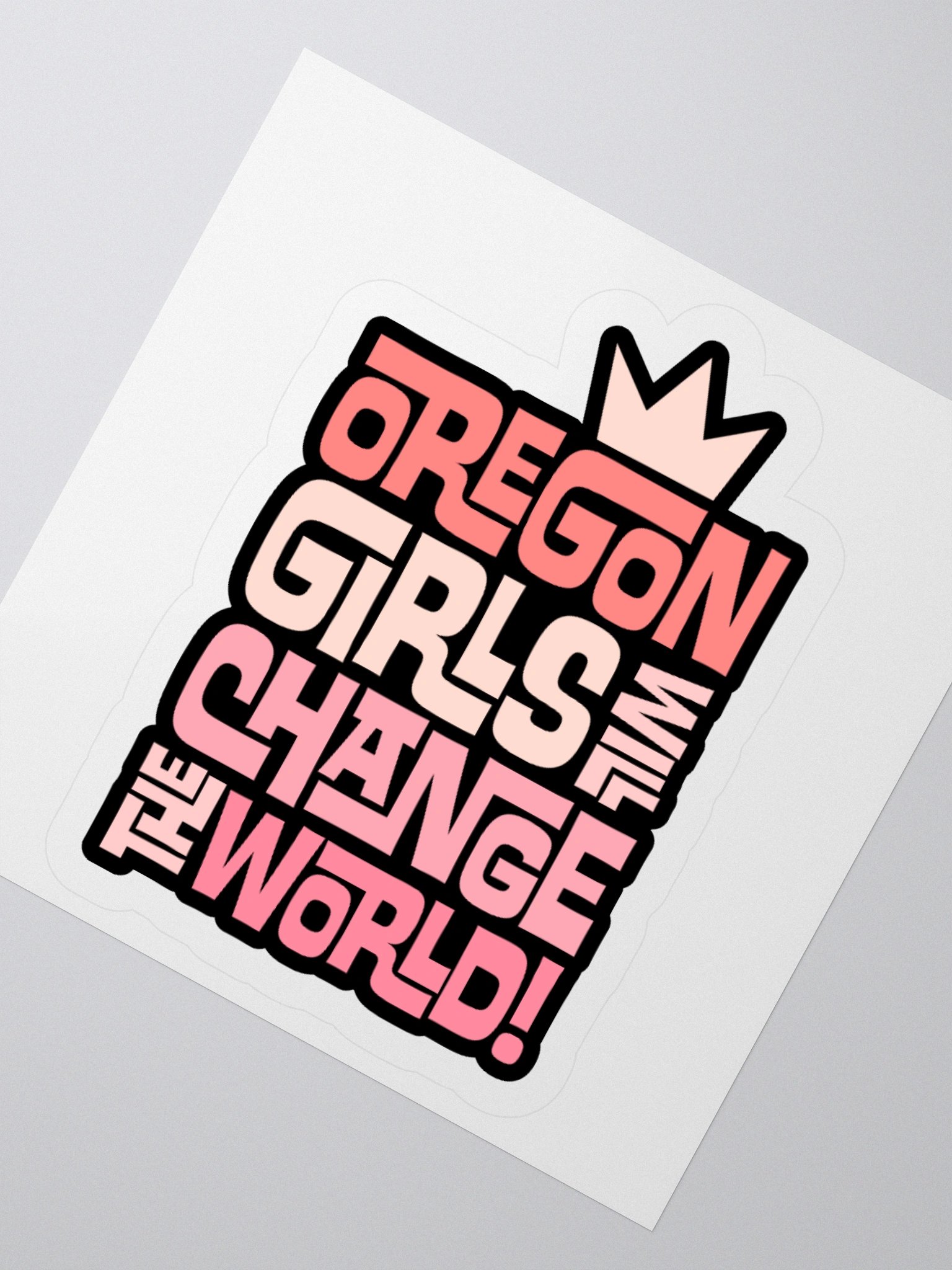 Oregon Girls Will Change The World Sticker product image (2)
