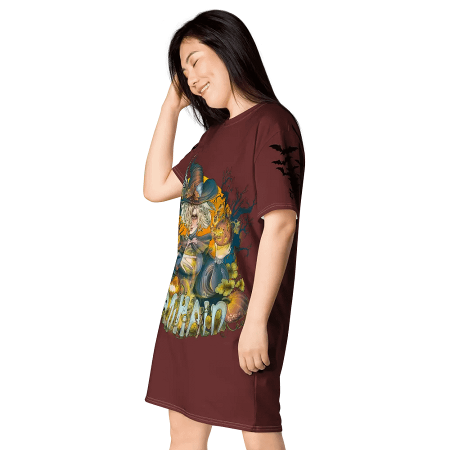 Whimsical Witch All-Over T-Shirt Dress product image (4)